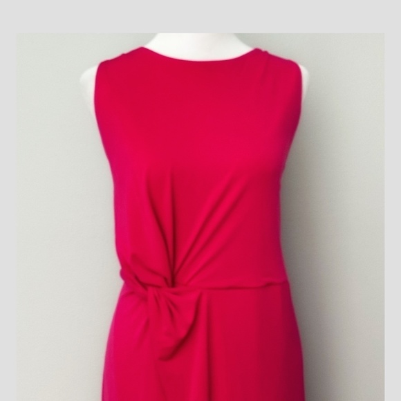 NWT Rachel Roy Dress Plus Curvy Collection Faux Wrap Draped Front Sleeveless 1X - Picture 7 of 15